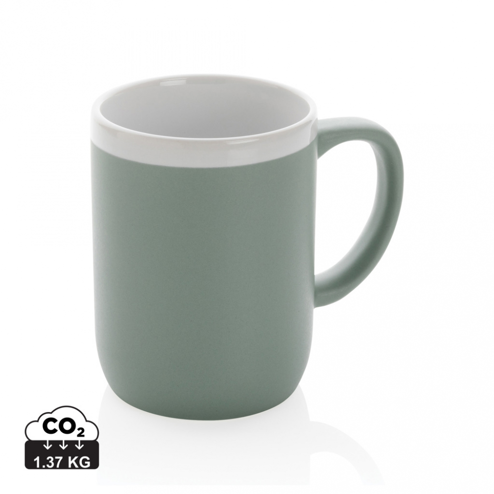 Cană ceramică cu detaliu alb – 300 ml [1]