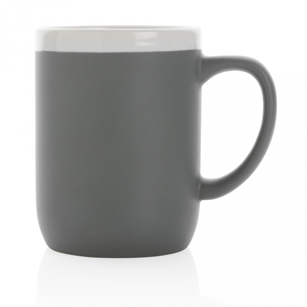 Cană ceramică cu detaliu alb – 300 ml [3]