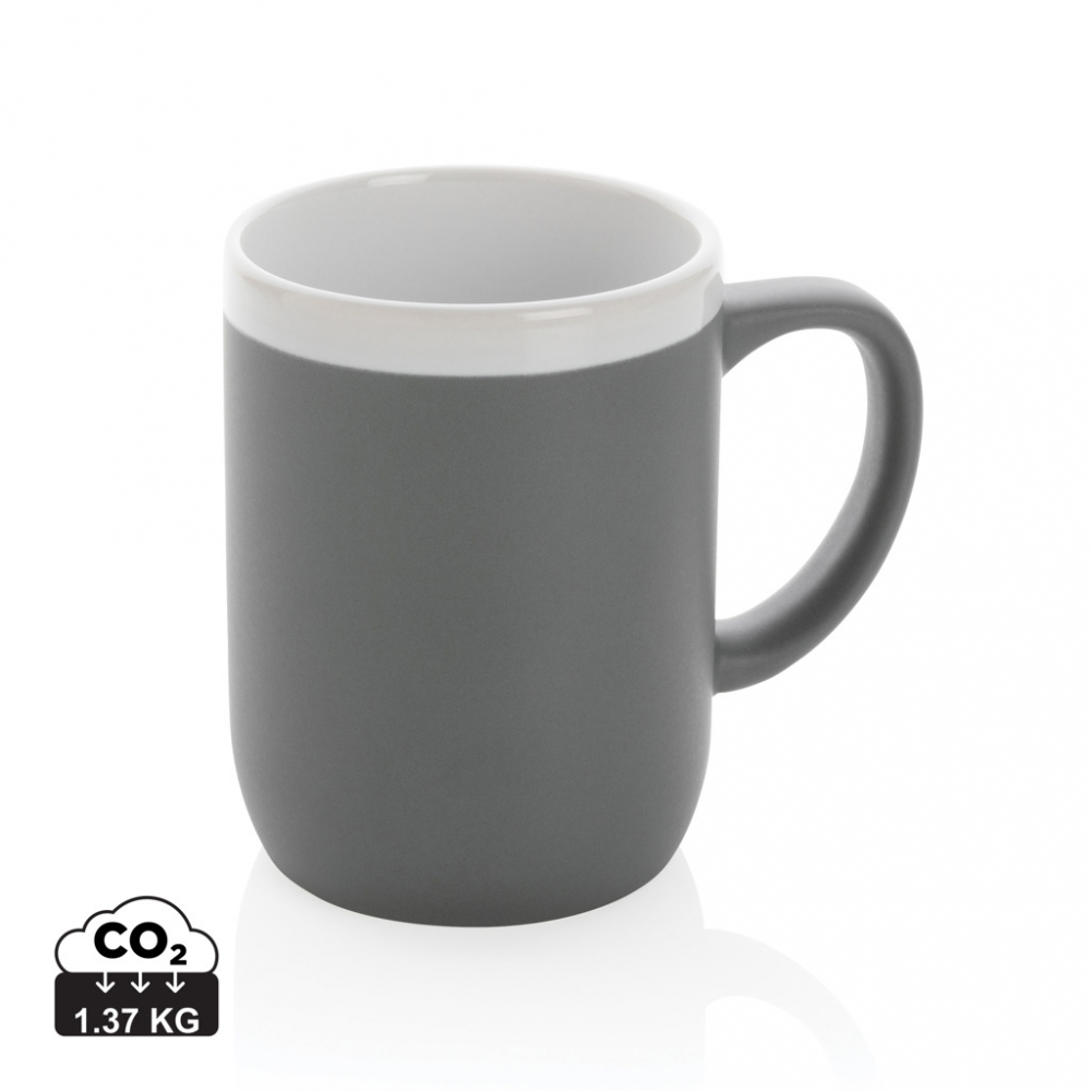 Cană ceramică cu detaliu alb – 300 ml [1]