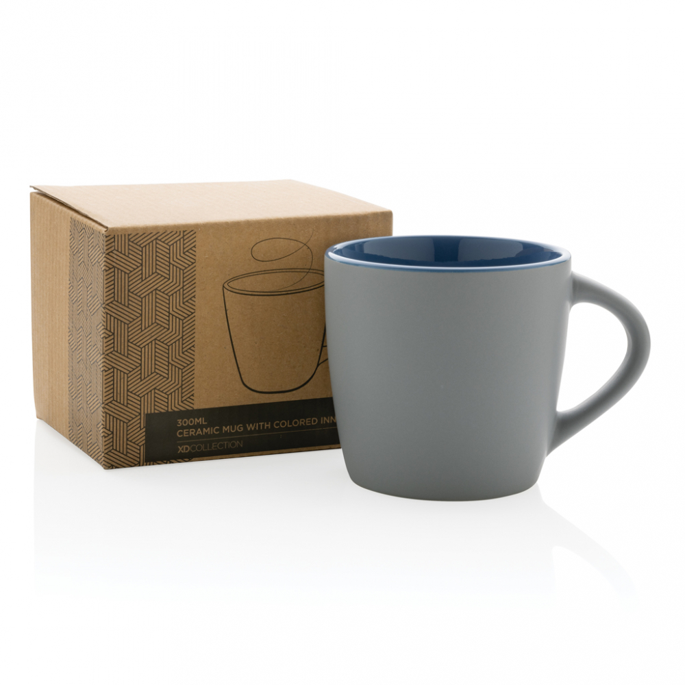 Cană ceramică, finisaj mat și accent de culoare – 300 ml [4]