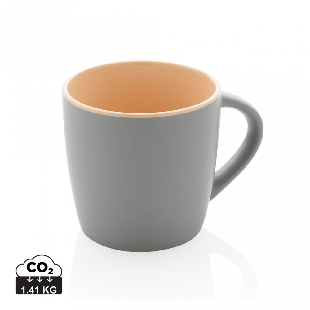 Cană ceramică, finisaj mat și accent de culoare – 300 ml [1]
