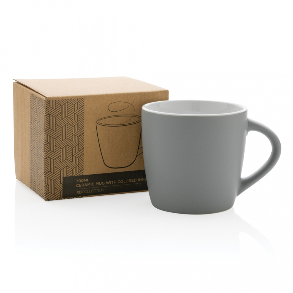 Cană ceramică, finisaj mat și accent de culoare – 300 ml [4]