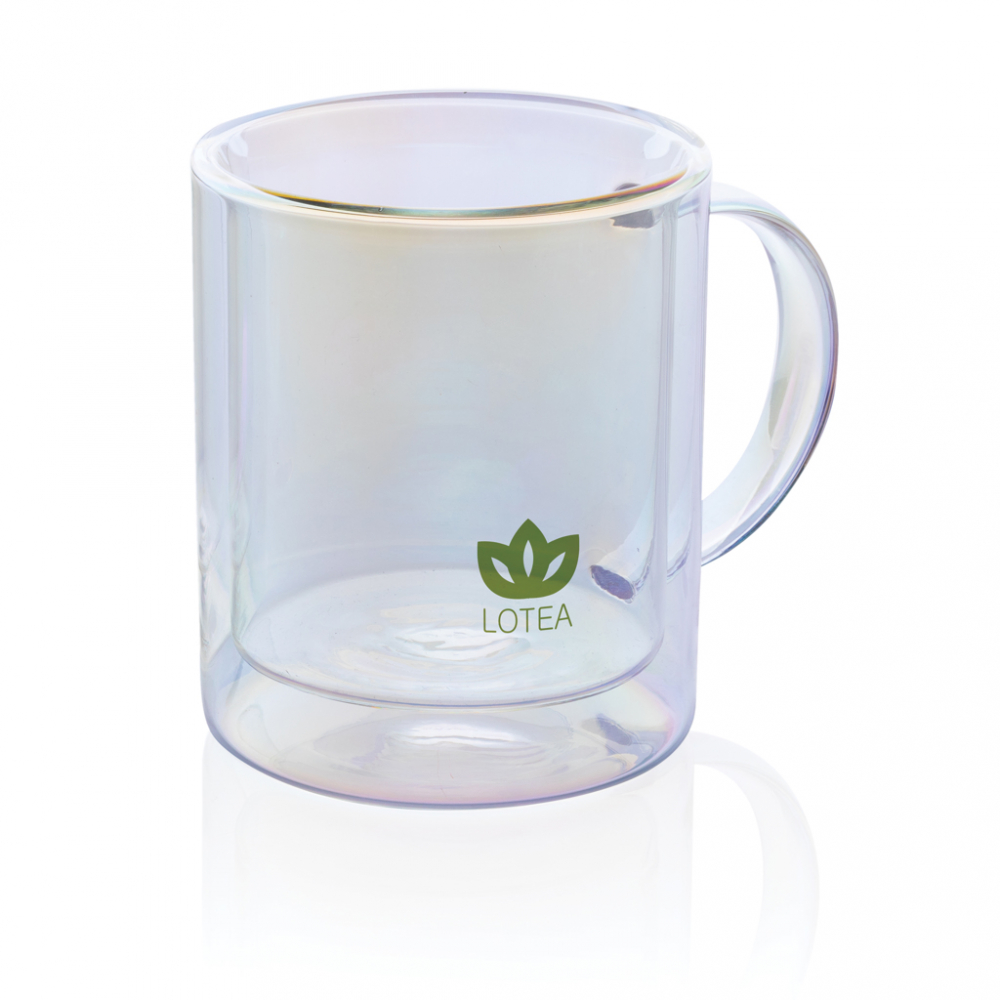 Cană cu perete dublu 330 ml, din sticlă borosilicată [9]