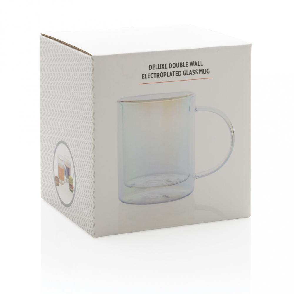 Cană cu perete dublu 330 ml, din sticlă borosilicată [13]