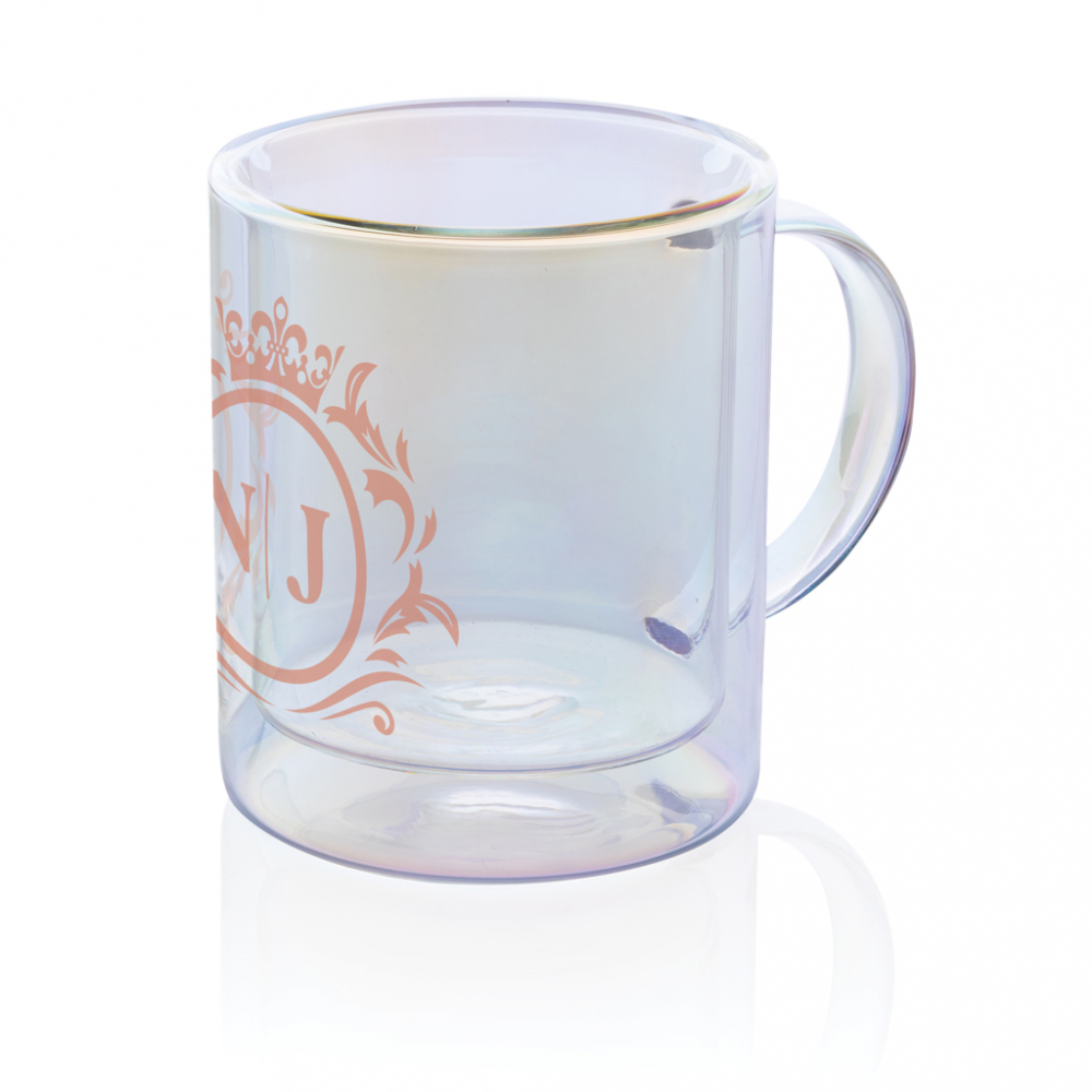 Cană cu perete dublu 330 ml, din sticlă borosilicată [8]