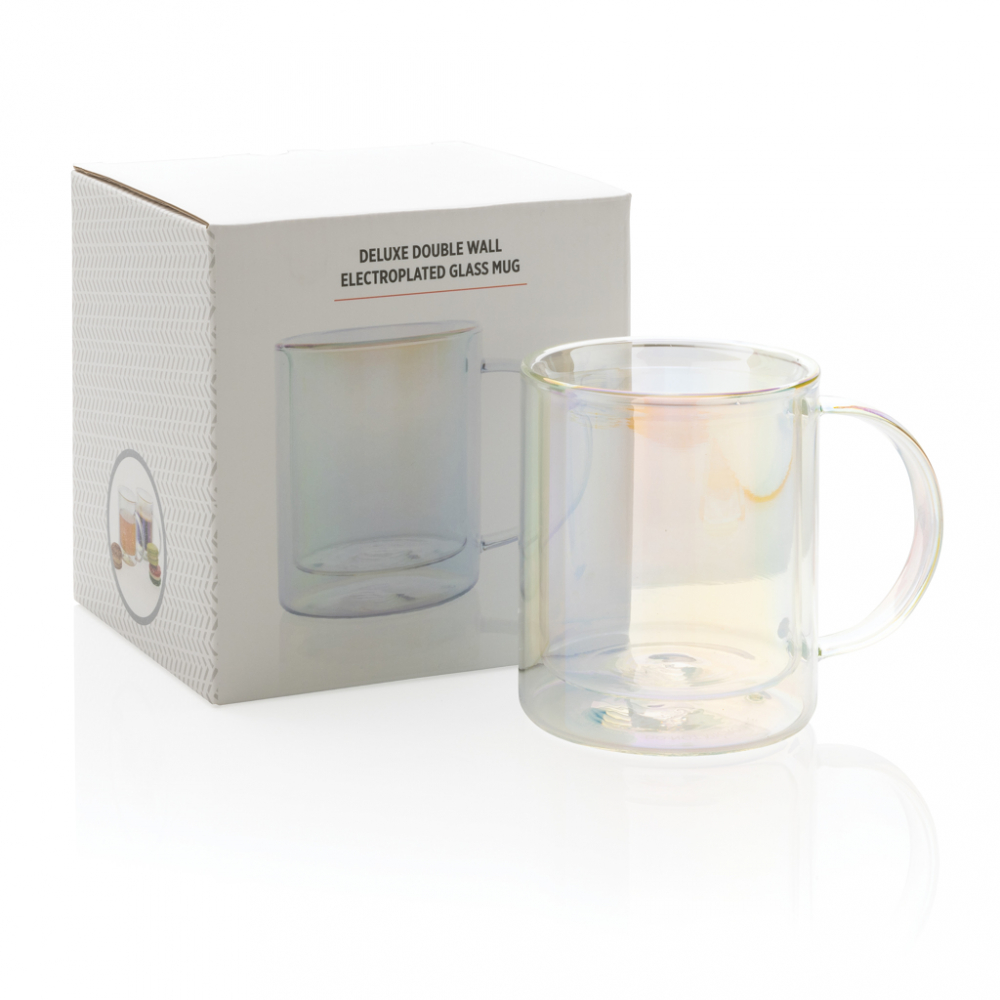 Cană cu perete dublu 330 ml, din sticlă borosilicată [12]