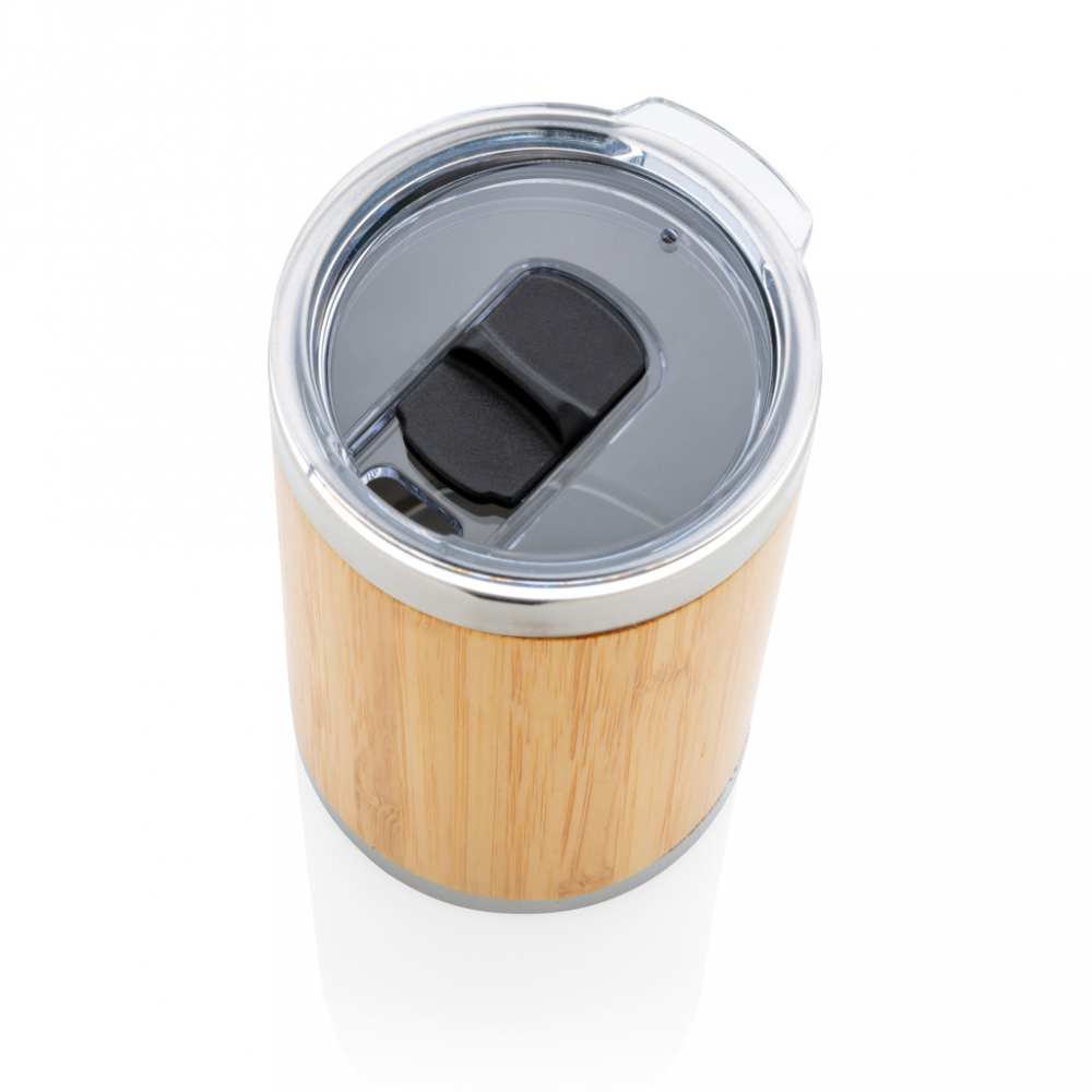 Cană termoizolantă 270 ml din bambus și inox [4]