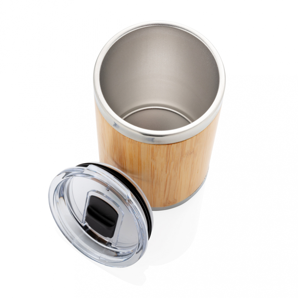 Cană termoizolantă 270 ml din bambus și inox [5]