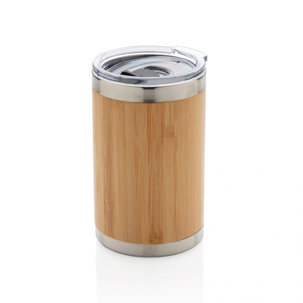 Cană termoizolantă 270 ml din bambus și inox [2]