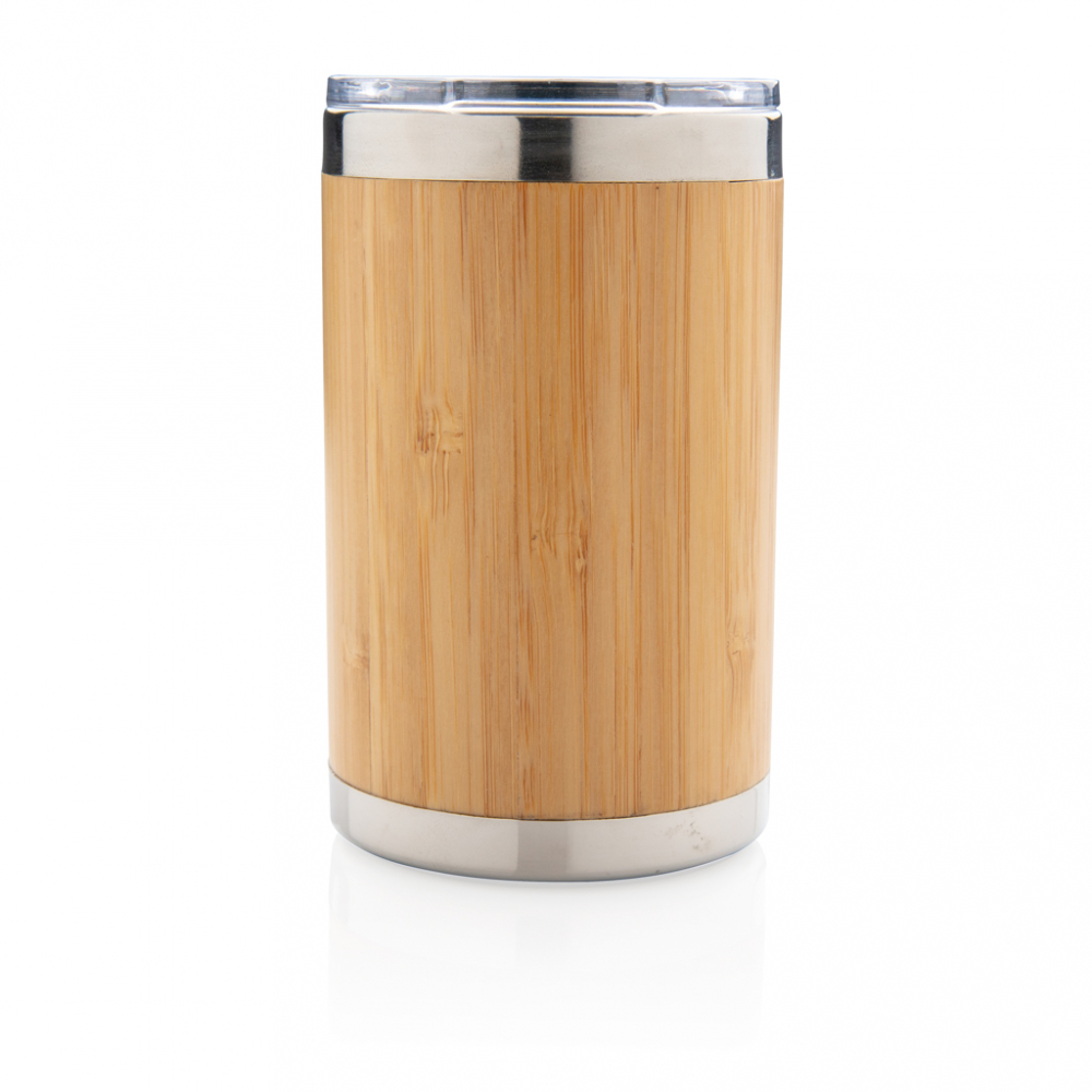 Cană termoizolantă 270 ml din bambus și inox [3]