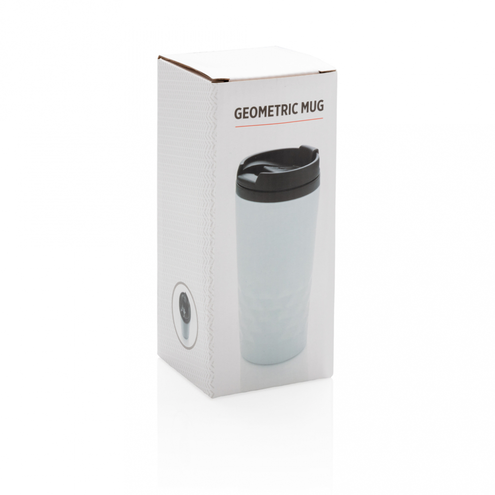 Cană termoizolantă 300 ml din inox cu detalii geometrice [6]