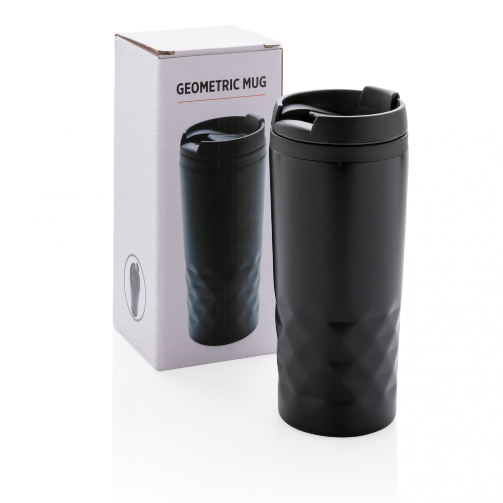 Cană termoizolantă 300 ml din inox cu detalii geometrice [6]