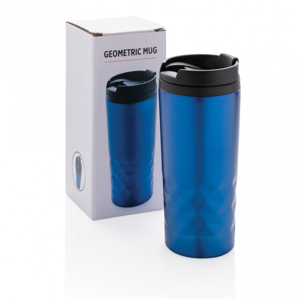 Cană termoizolantă 300 ml din inox cu detalii geometrice [6]