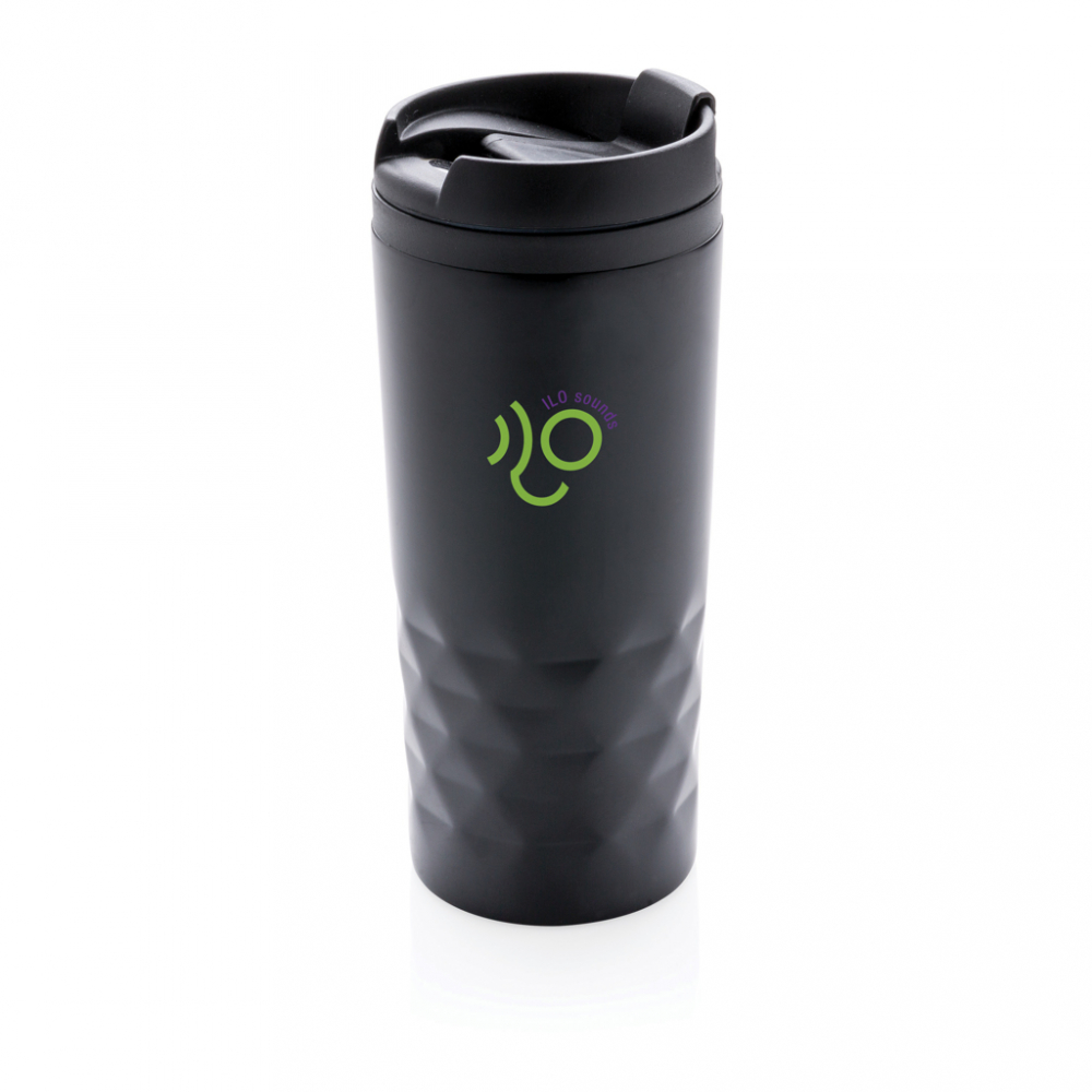 Cană termoizolantă 300 ml din inox cu detalii geometrice [5]