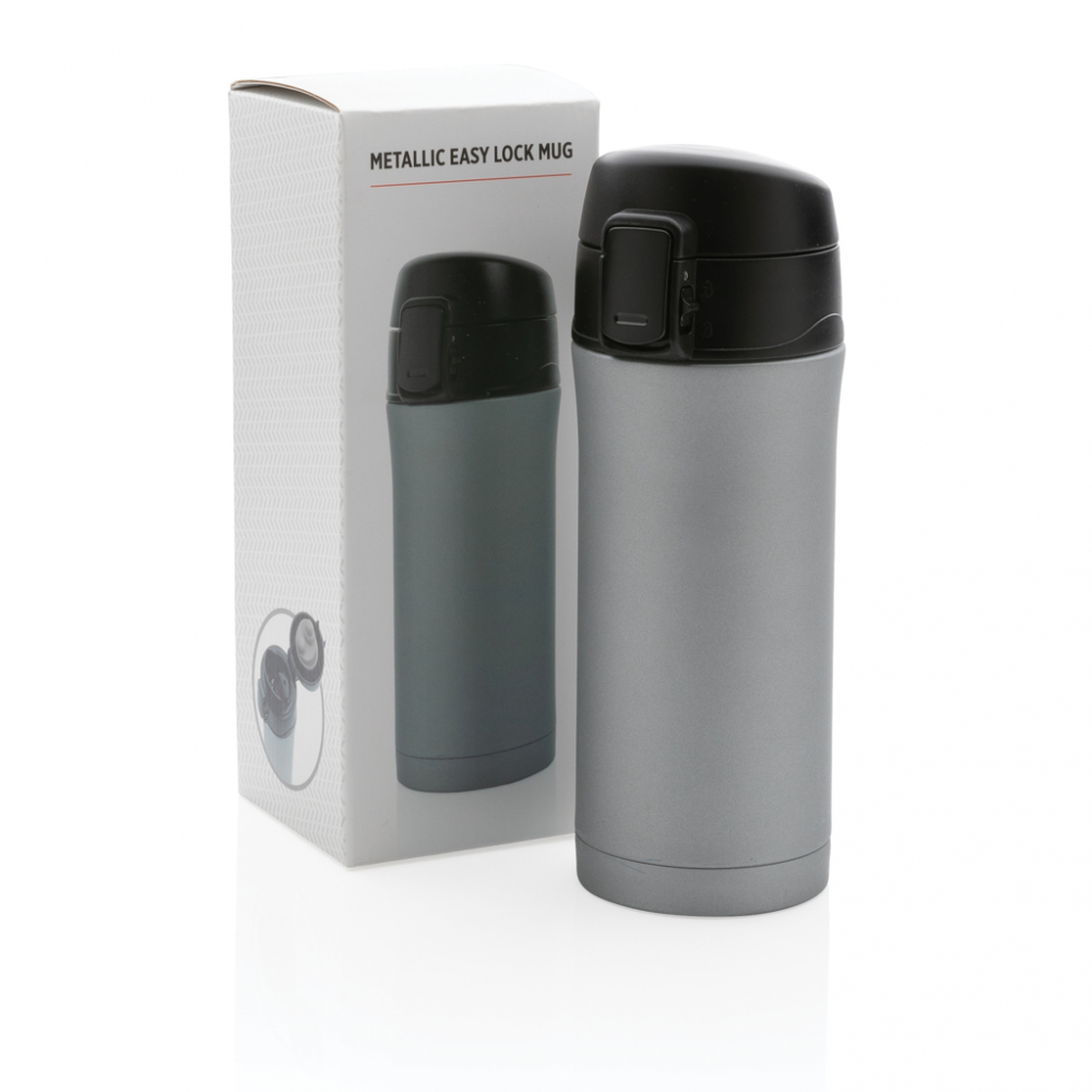Cană termoizolantă etanșă 300 ml, prindere din silicon [12]