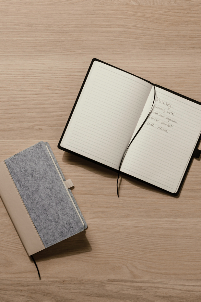 Carnet A5 elegant Albon, fetru reciclat [7]