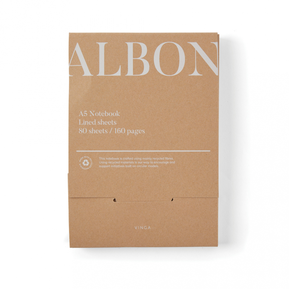Carnet A5 elegant Albon, fetru reciclat [9]
