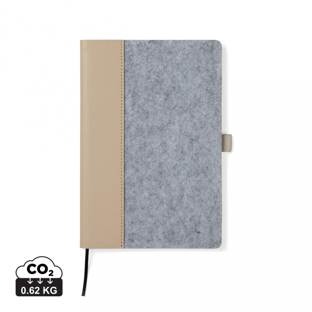 Carnet A5 elegant Albon, fetru reciclat [1]
