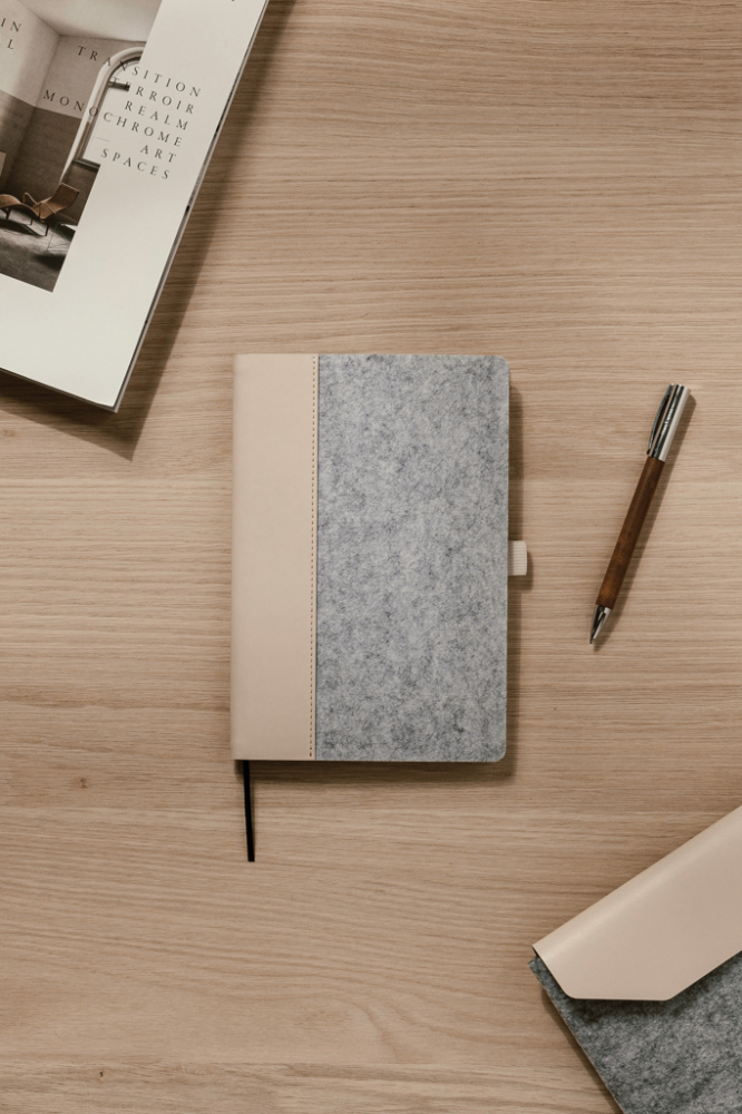 Carnet A5 elegant Albon, fetru reciclat [8]