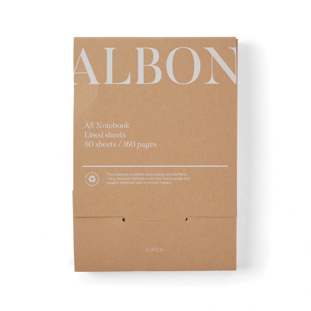 Carnet A5 elegant Albon, fetru reciclat [9]