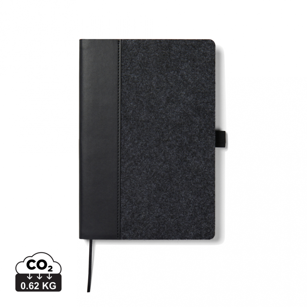 Carnet A5 elegant Albon, fetru reciclat [1]