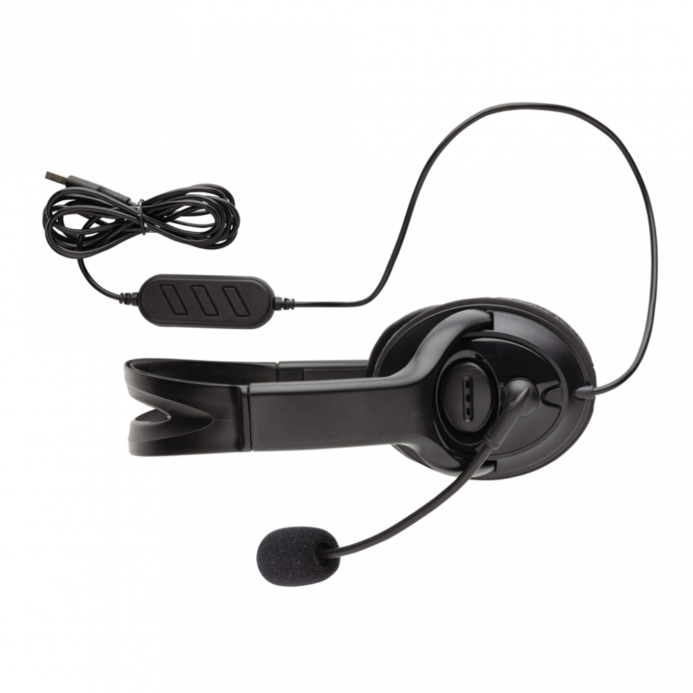Căști stereo USB pentru PC cu microfon și control integrat al volumului [5]