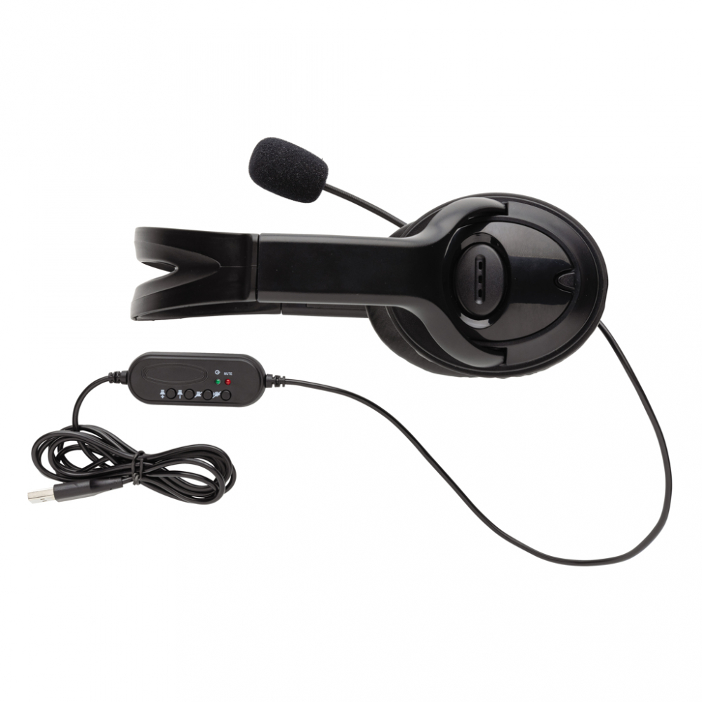 Căști stereo USB pentru PC cu microfon și control integrat al volumului [4]
