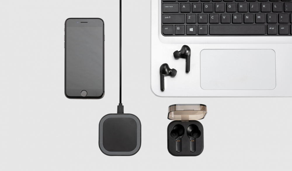 Căști true wireless cu carcasă de încărcare și încărcător wireless inclus [11]