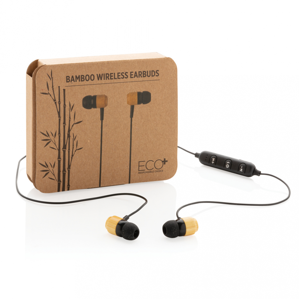 Căști wireless ECO din bambus [10]