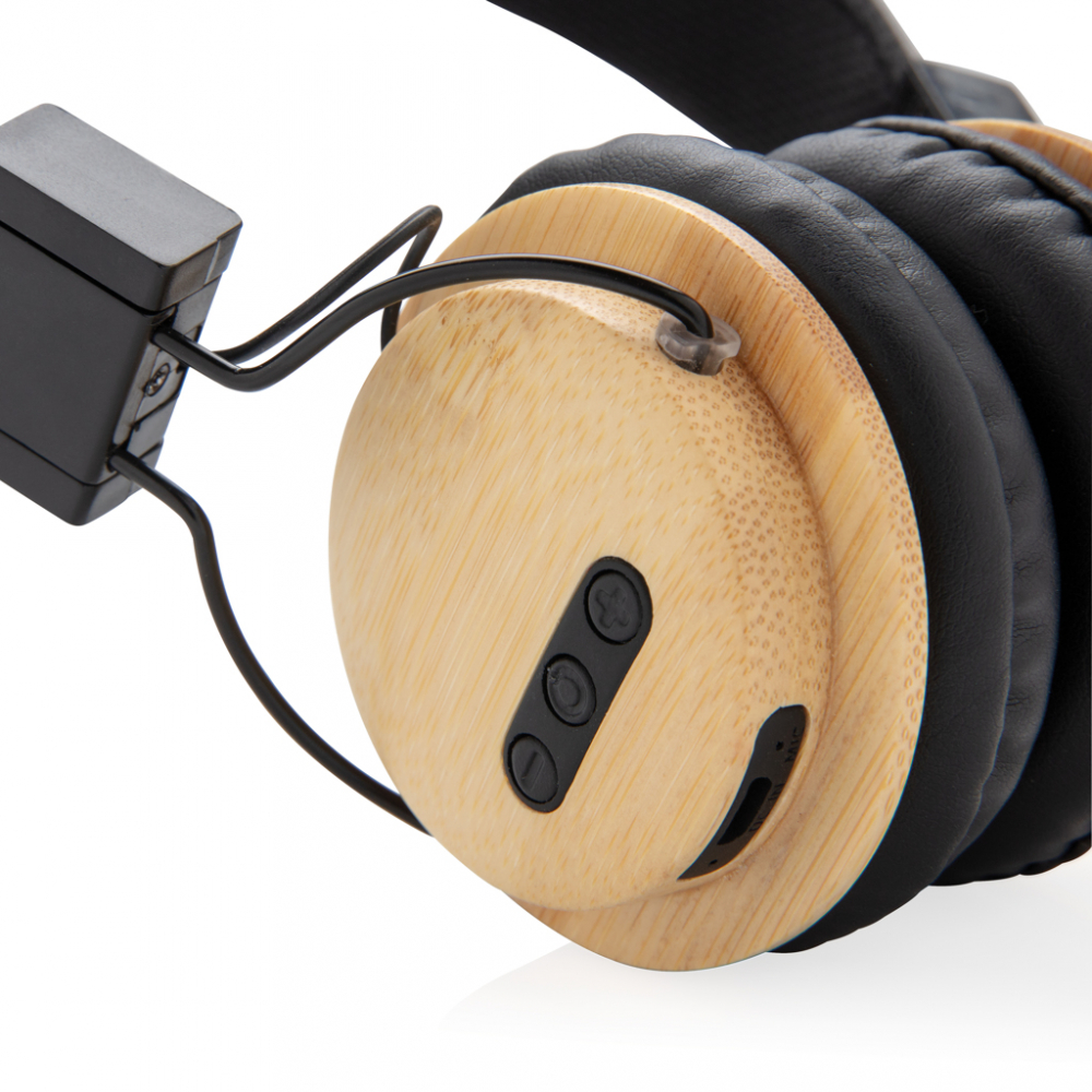 Căști wireless ECO din bambus – design sustenabil cu performanță wireless [6]