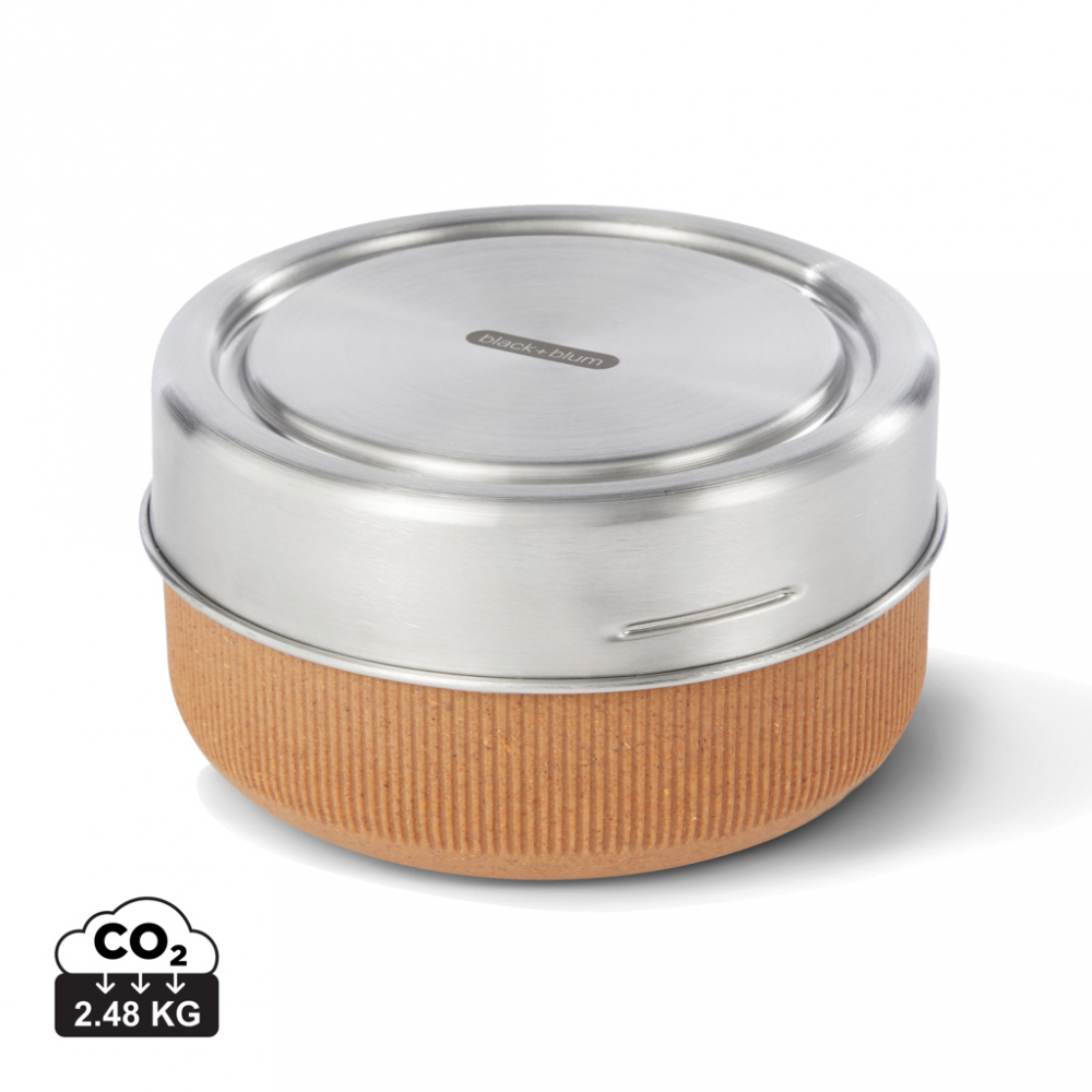 Castron de prânz cu bol din sticlă și capac etanș din inox - 750ml [1]
