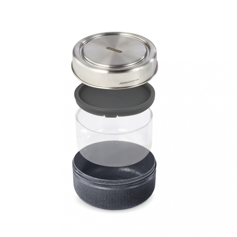 Castron de prânz cu bol din sticlă și capac etanș din inox - 750ml [4]