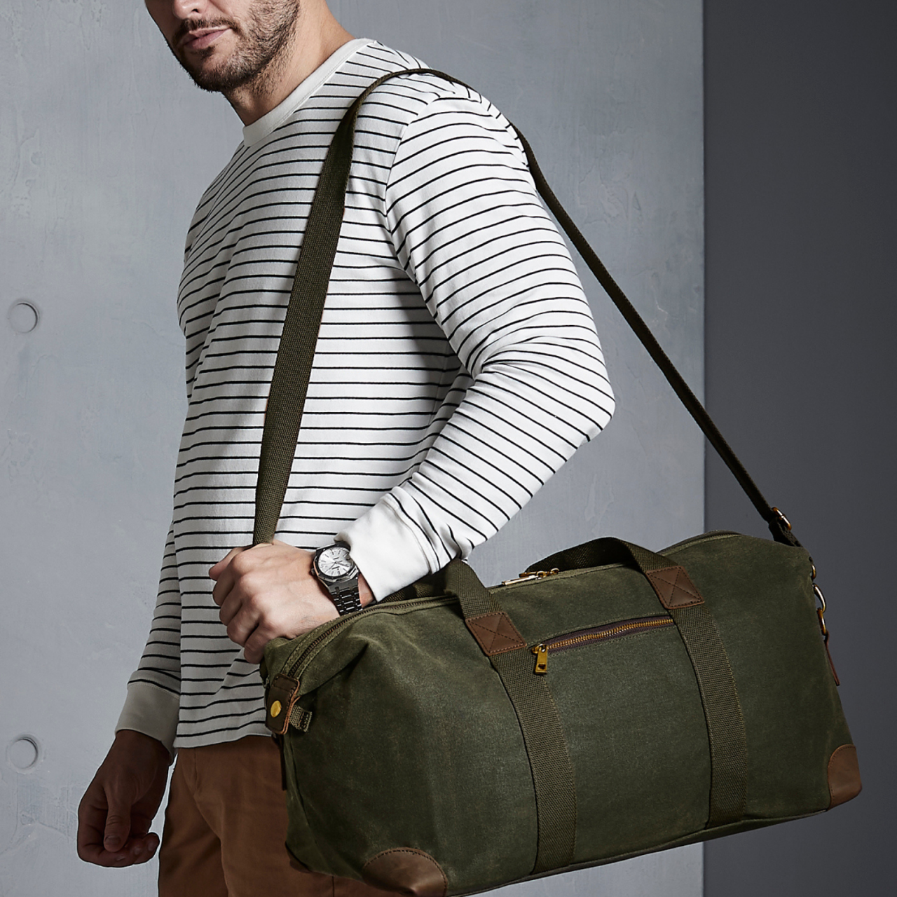 Geantă călătorie Heritage Waxed Canvas Holdall, 19l [6]