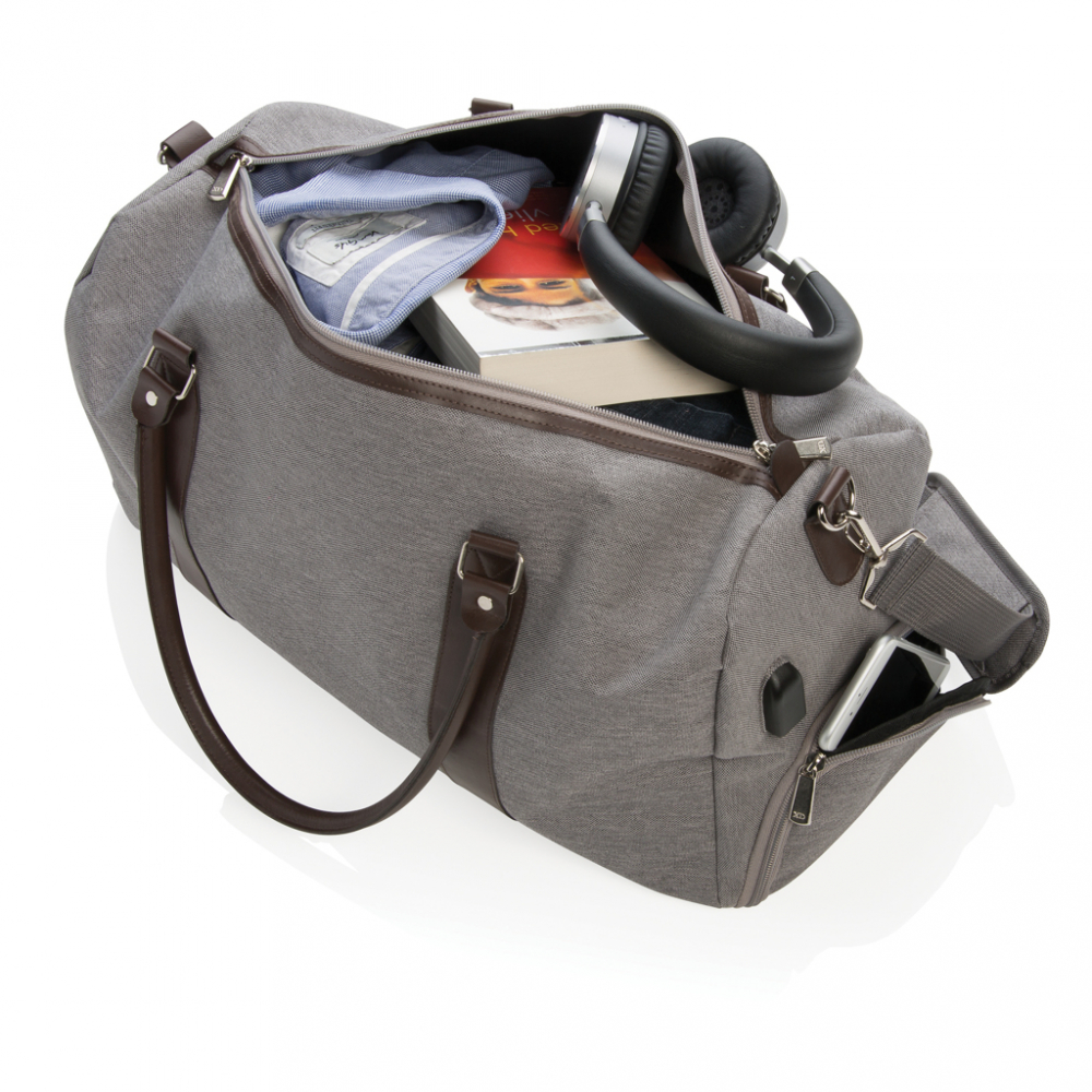 Geantă de weekend, port USB-A integrat, 20L [4]