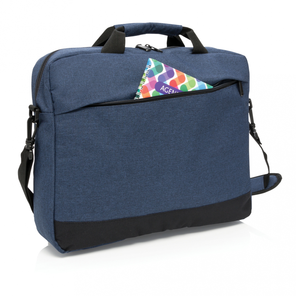 Geantă laptop din poliester duo-tone 600D, 15.6” [3]