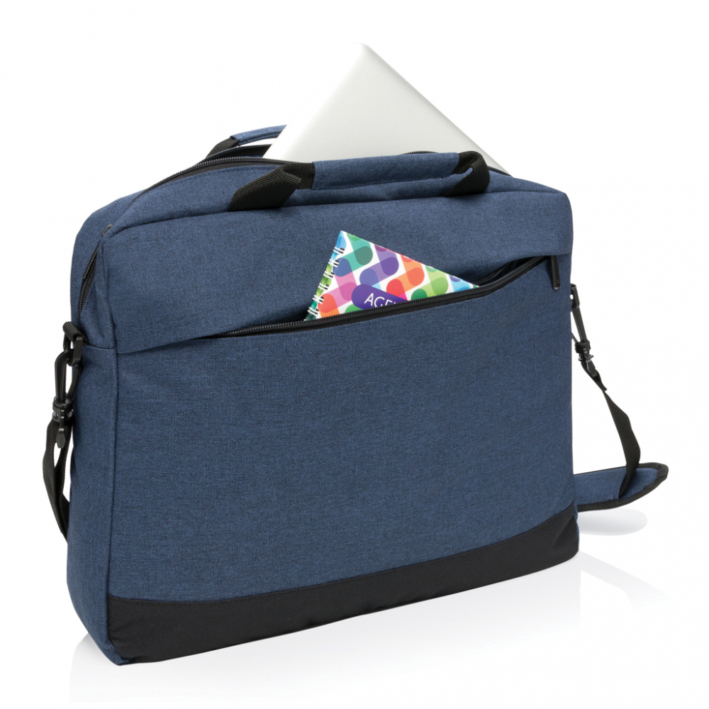 Geantă laptop din poliester duo-tone 600D, 15.6” [4]