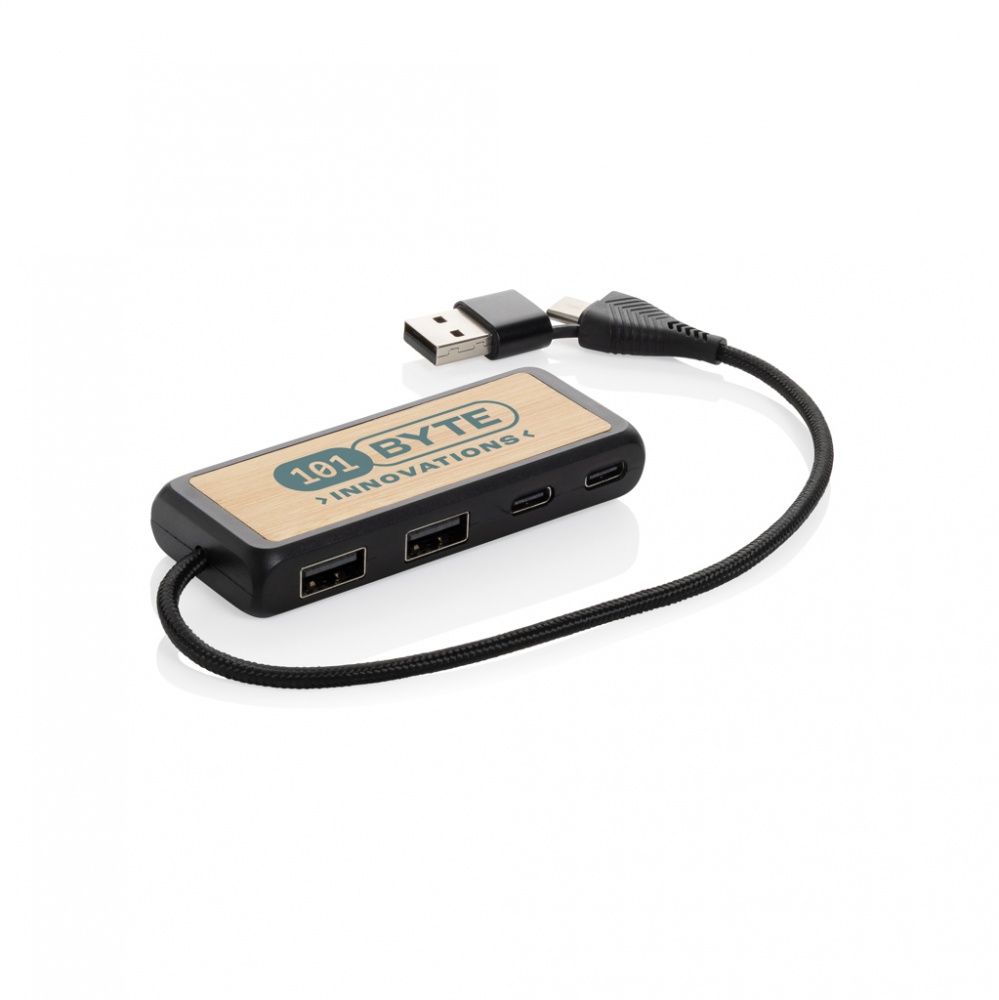 Hub USB 2.0 eco cu conector dual – USB-A & USB-C [5]
