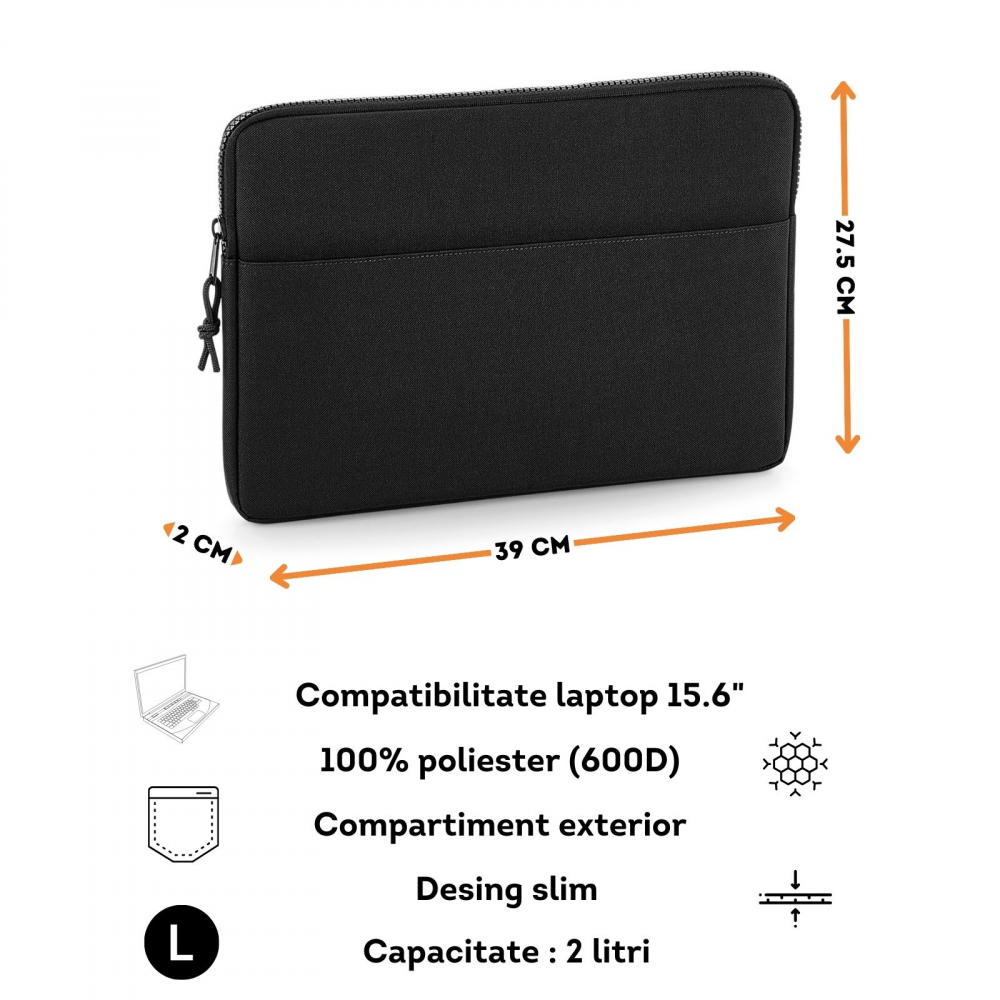 Husa Essential Tech Protect, compatibila laptop Apple MacBook Air, MacBook Pro Touch Bar, Asus, Acer, Dell, Huawei, 15" Inch [2]