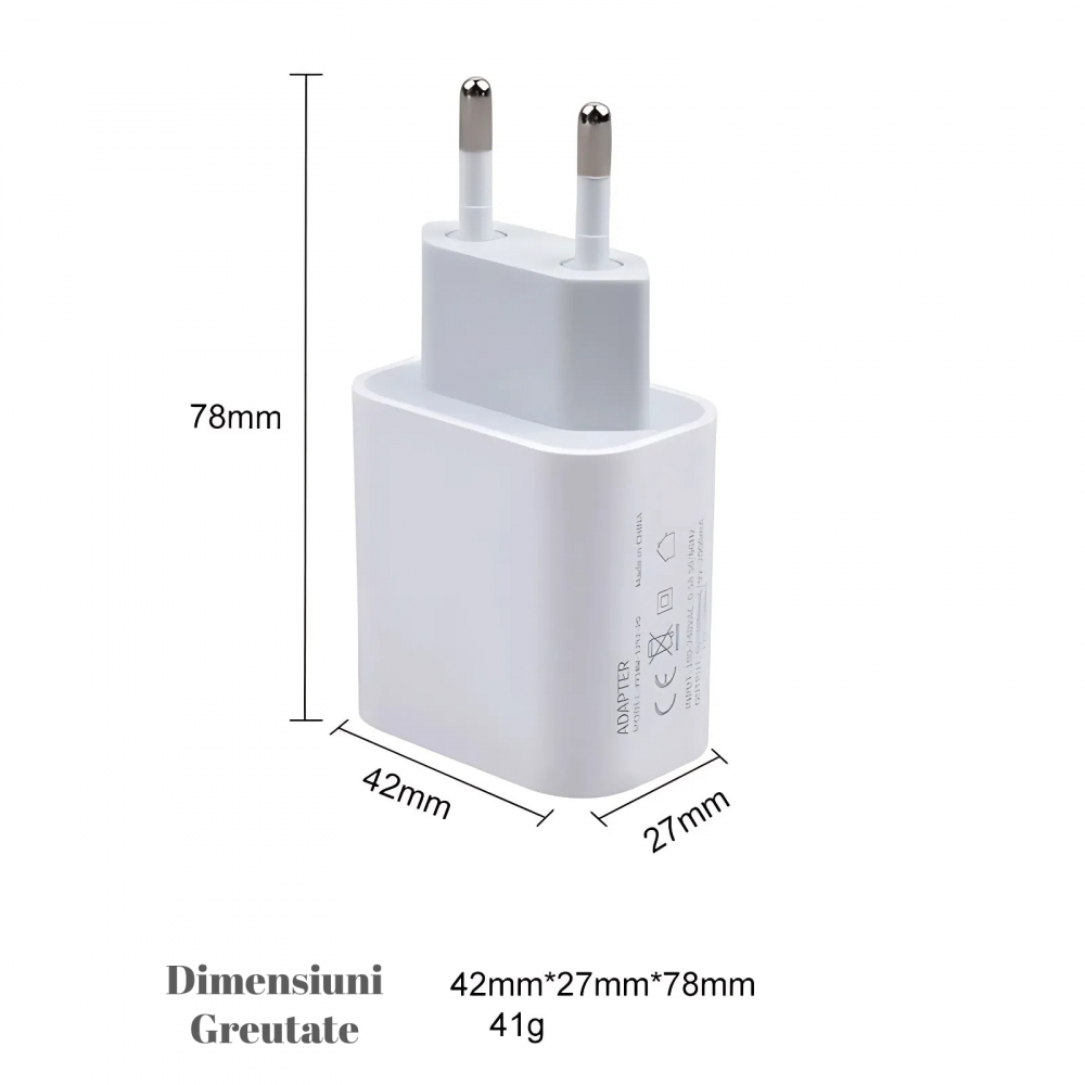 Incarcator Retea FastRX, USB-C 20W, Incarcare Rapida [5]
