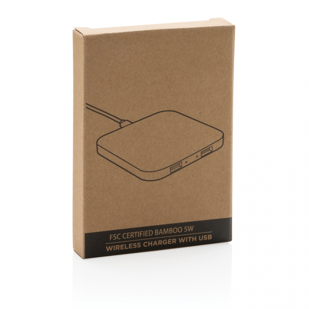 Încărcător wireless 5W din bambus [9]