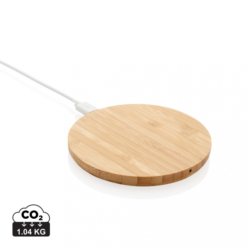 Încărcător wireless 5W din bambus certificat FSC® [1]