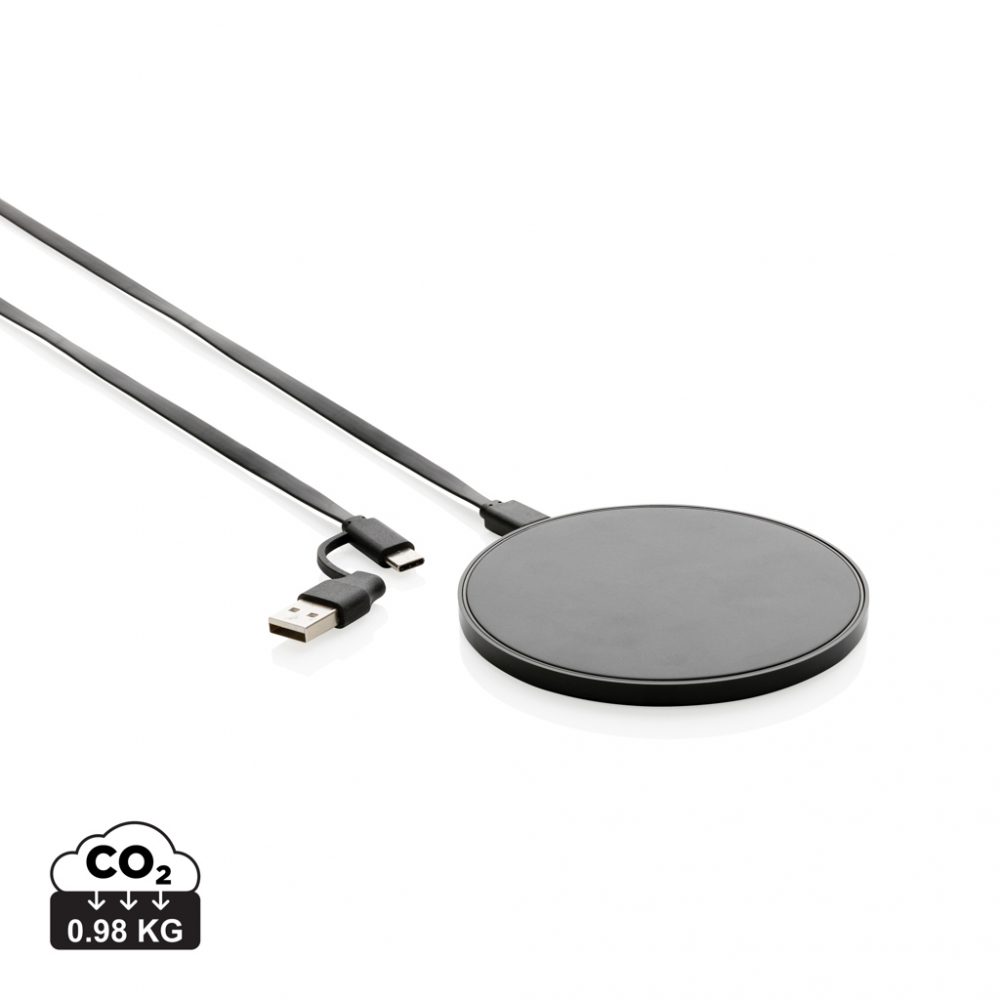 Încărcător wireless eco 10W cu cablu dual USB-A & USB-C [1]