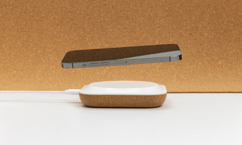 Încărcător wireless eco 10W cu design elegant din plută [7]