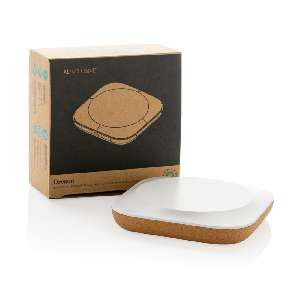 Încărcător wireless eco 10W cu design elegant din plută [8]