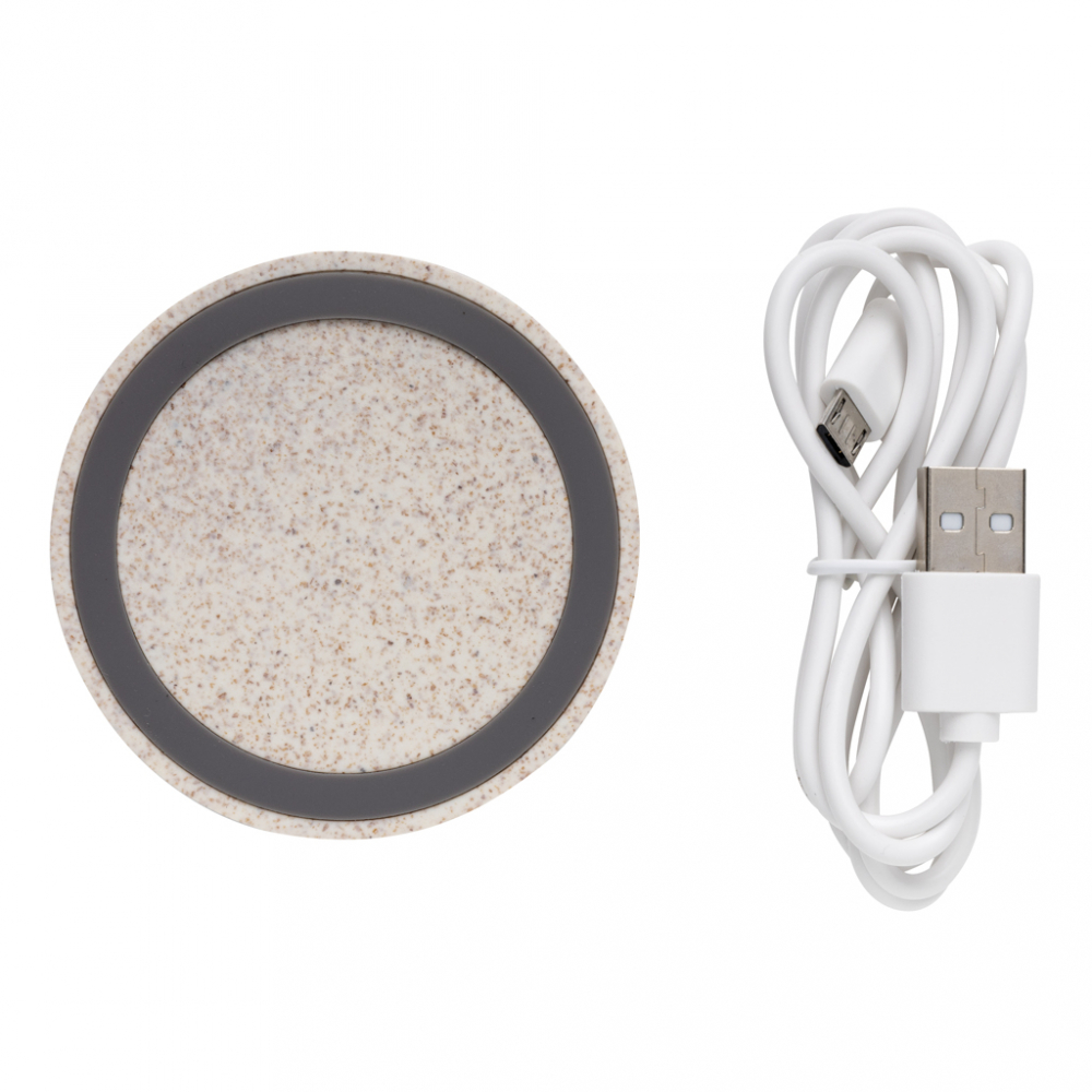 Încărcător wireless eco 5W din fibră de grâu [4]