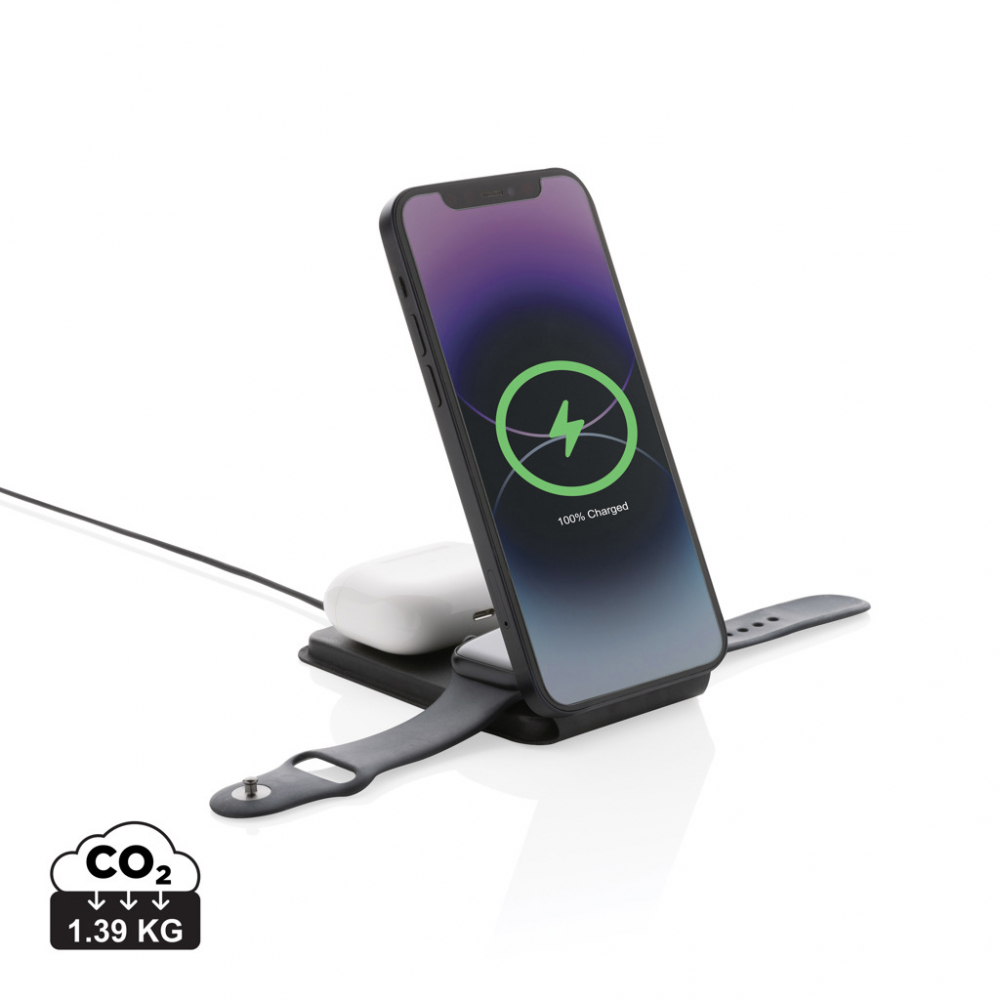 Încărcător wireless eco de lux 3-în-1 pliabil – 15W [1]
