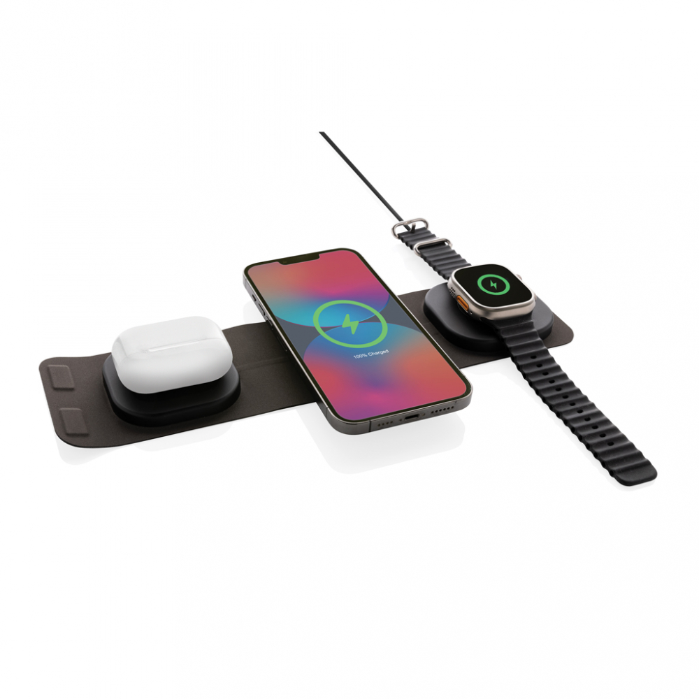 Încărcător wireless eco de lux 3-în-1 pliabil – 15W [8]