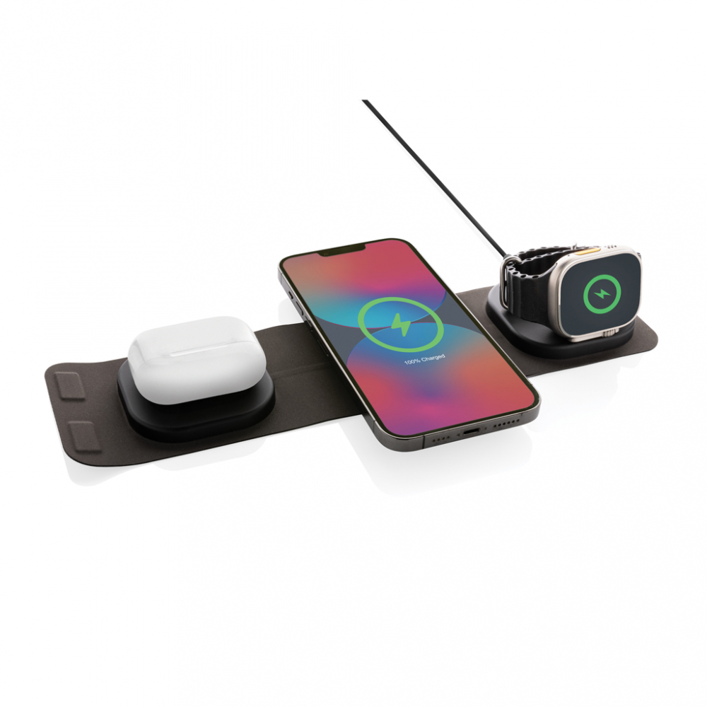 Încărcător wireless eco de lux 3-în-1 pliabil – 15W [3]