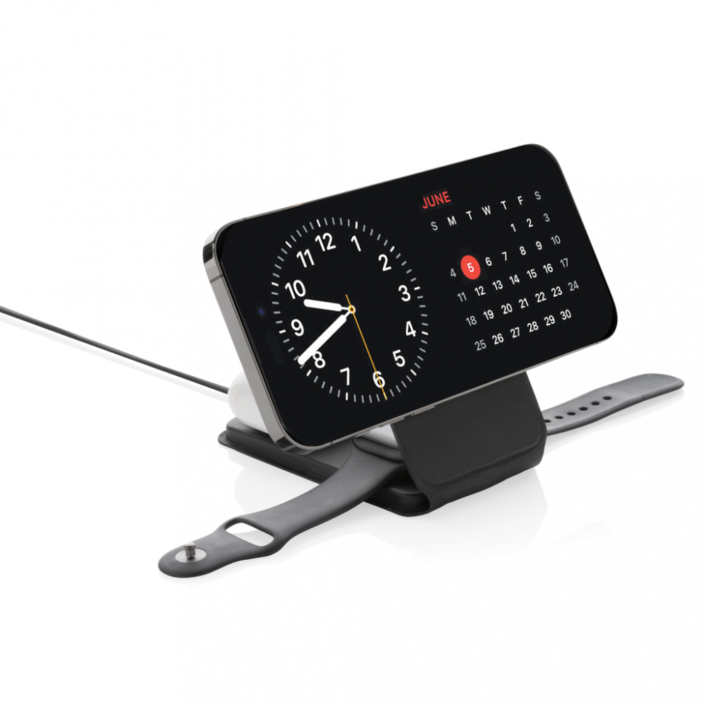 Încărcător wireless eco de lux 3-în-1 pliabil – 15W [5]