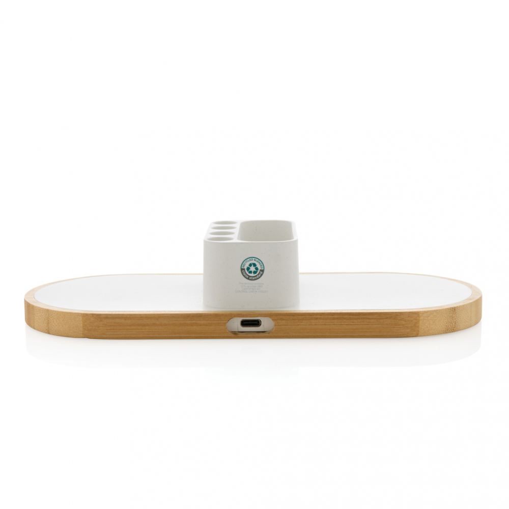 Încărcător wireless eco dual 10W cu suport pentru pixuri [5]